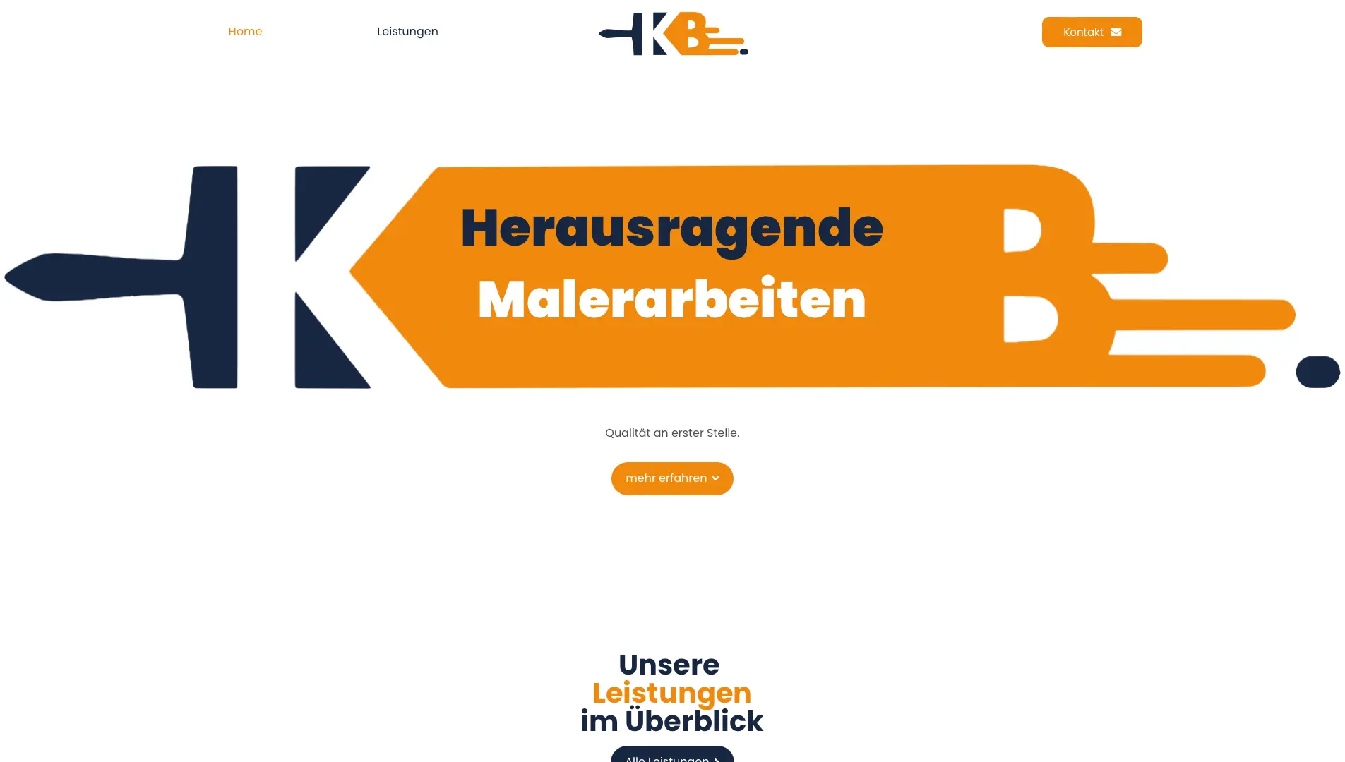 Screenshot der von Jump Webdesign erstellten Website für Malermeister KB